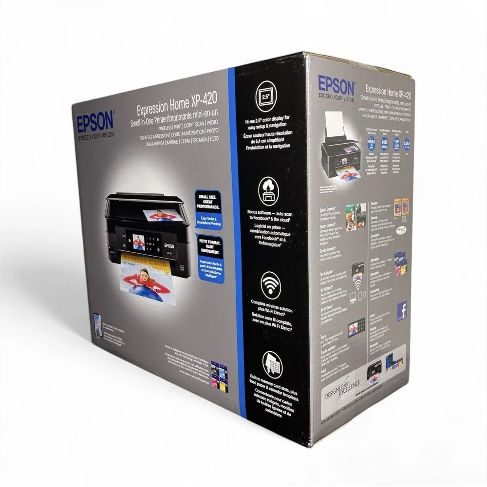 Brand New! Epson Expression Home XP-420 All-in-One Printer - Copy, Scan, Photo